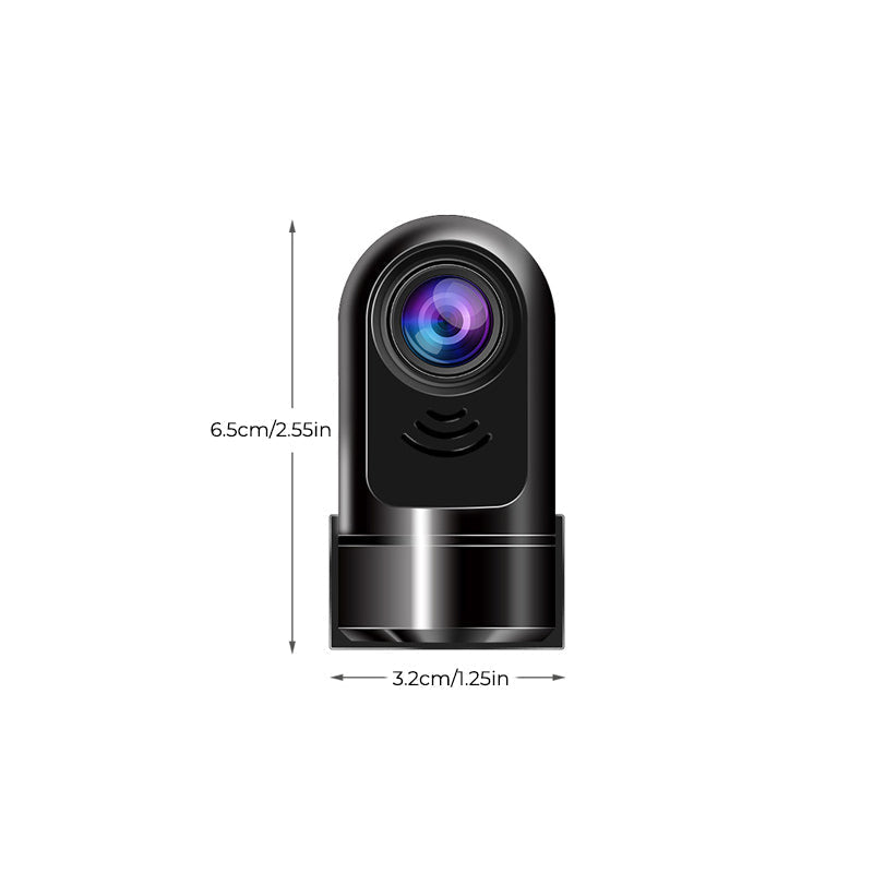360° Rotating Mini Dash Camera with 1080P HD Resolution