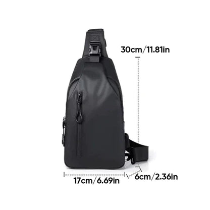 Water-Resistant Crossbody Bag with Anti-Theft Features for Urban Use
