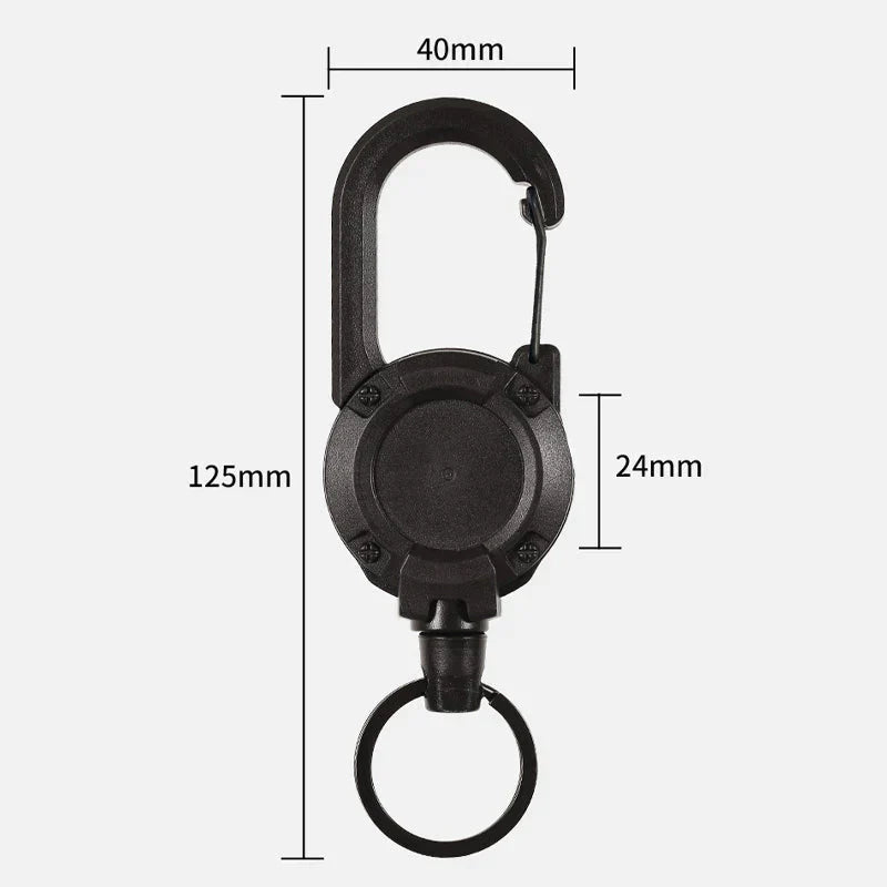 Outdoor Wire Rope Key Holder with Automatic Retractable Function