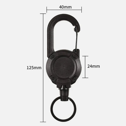 Outdoor Wire Rope Key Holder with Automatic Retractable Function