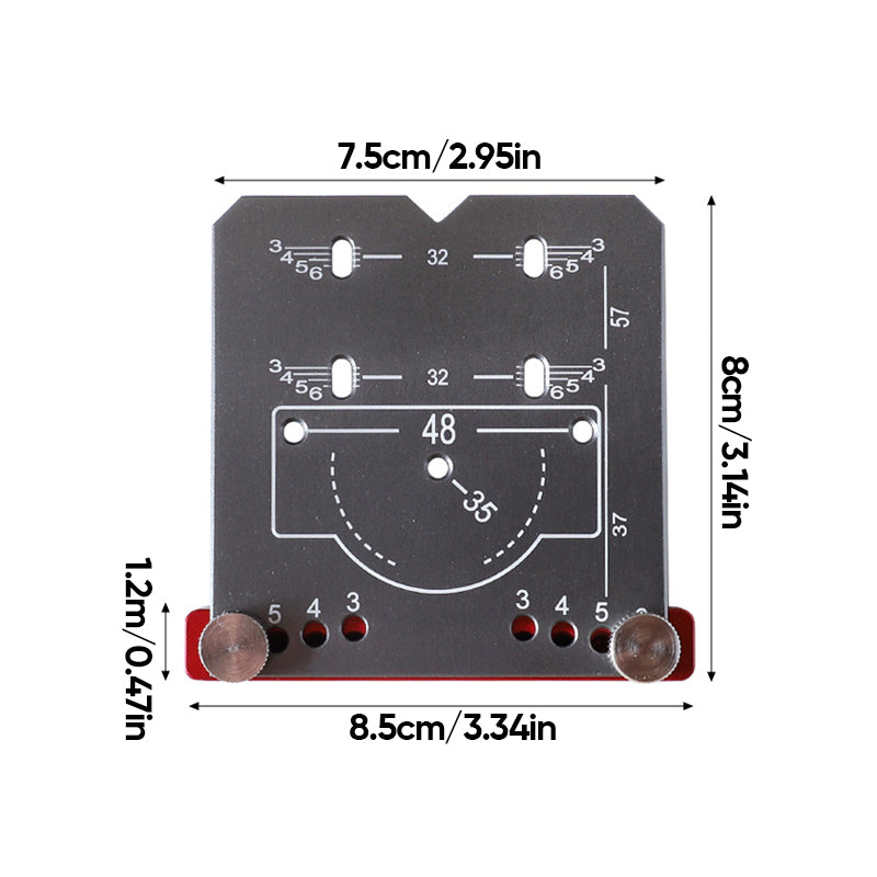 Locator for 35 mm Hinge Punch