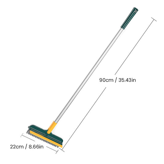 Dual-Function Floor Scrubber with Ergonomic Handle