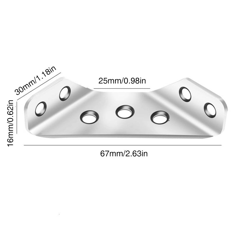 Stainless Steel Corner Bracket for Enhanced Furniture Stability