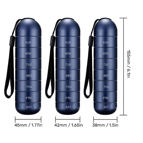Travel-Friendly 7-Day Pill Organizer for Easy Medication Management