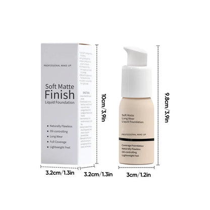 Silky Matte Liquid Foundation for Flawless Confidence
