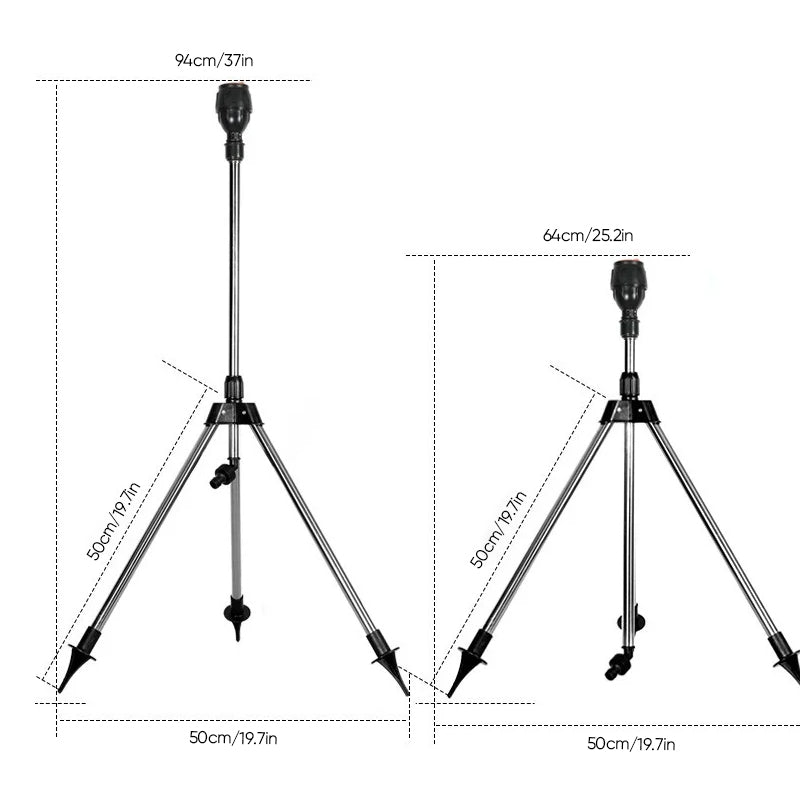 Rotating Tripod Sprinkler with Automatic Function