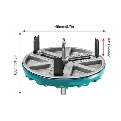 Versatile Adjustable Hole Saw Tool Set for Woodworking