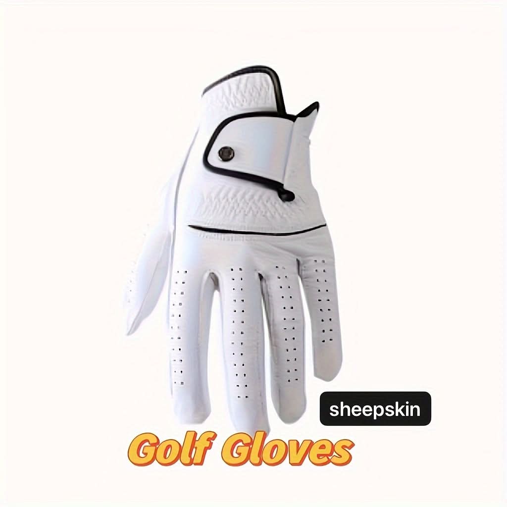 Left Hand Sheepskin Golf Glove for Enhanced Grip