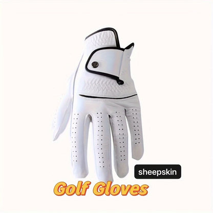 Left Hand Sheepskin Golf Glove for Enhanced Grip