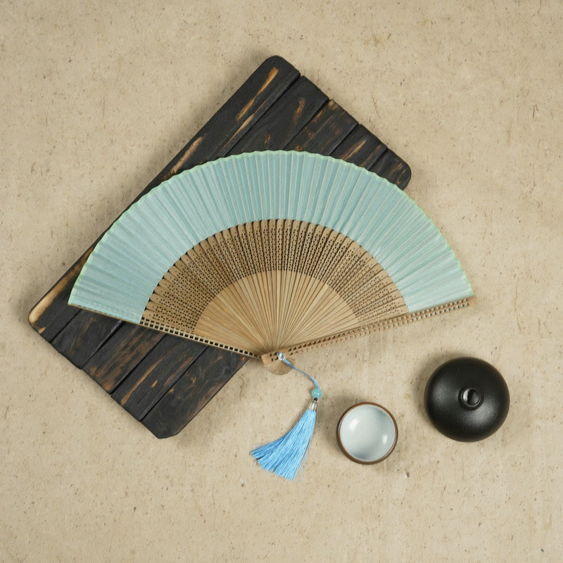 Bamboo Silk Handcrafted Fan
