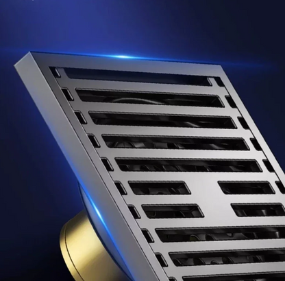 Square Stainless Steel Floor Drain - AquaShield Design