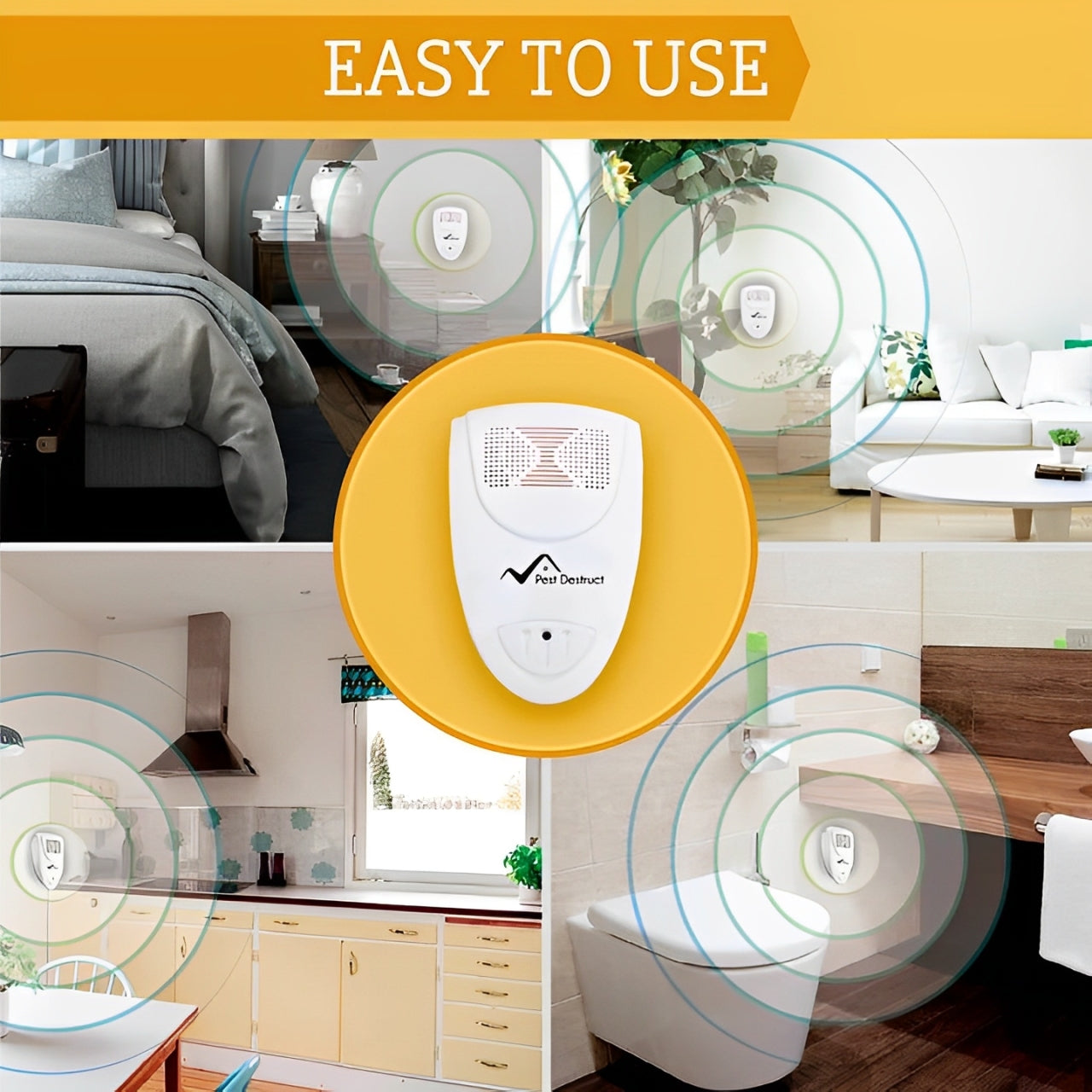Ultrasonic Bed Bug Repeller – Chemical-Free Device for Bug Control