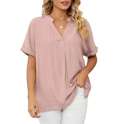 Emmy | Effortless Cotton V-Neck Shirt