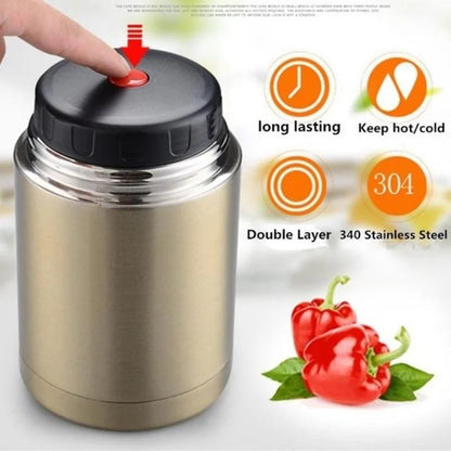 Insulated Stainless Steel Lunch Container | 800 ml / 1000 ml | Keep Warm & Cook Without Power