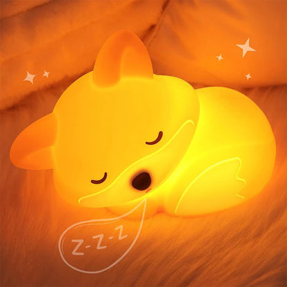Silicone Night Light – Rechargeable, Dimmer with Timer | Cute Gift for All Ages