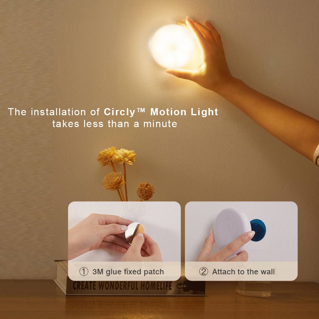 Wireless Rechargeable Lamp with Motion Sensor – Automatic LED Lighting for Hallway, Closet & Bedroom