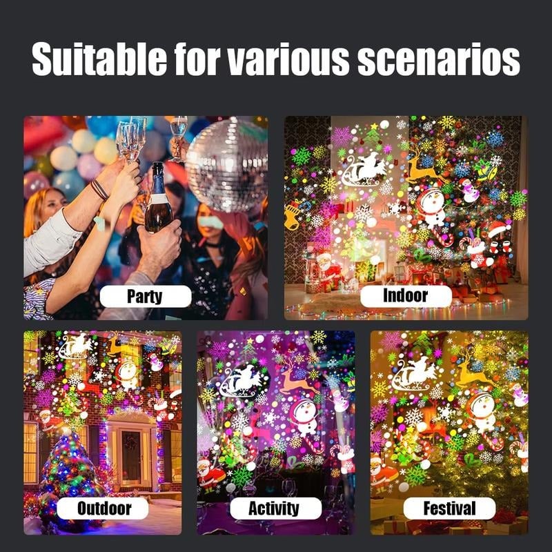 Enchanting LED Projection Light for Year-Round Celebrations