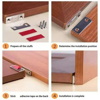 Sleek Magnetic Door Closures | Invisible Adhesive Fasteners