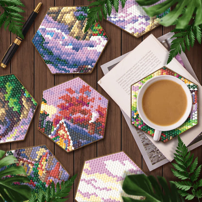 Creative Coasters to Beautify Your Home - Honeycomb Design