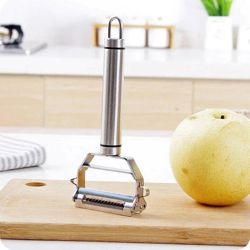 Double Vegetable Peeler with Julienne Feature - Stainless Steel