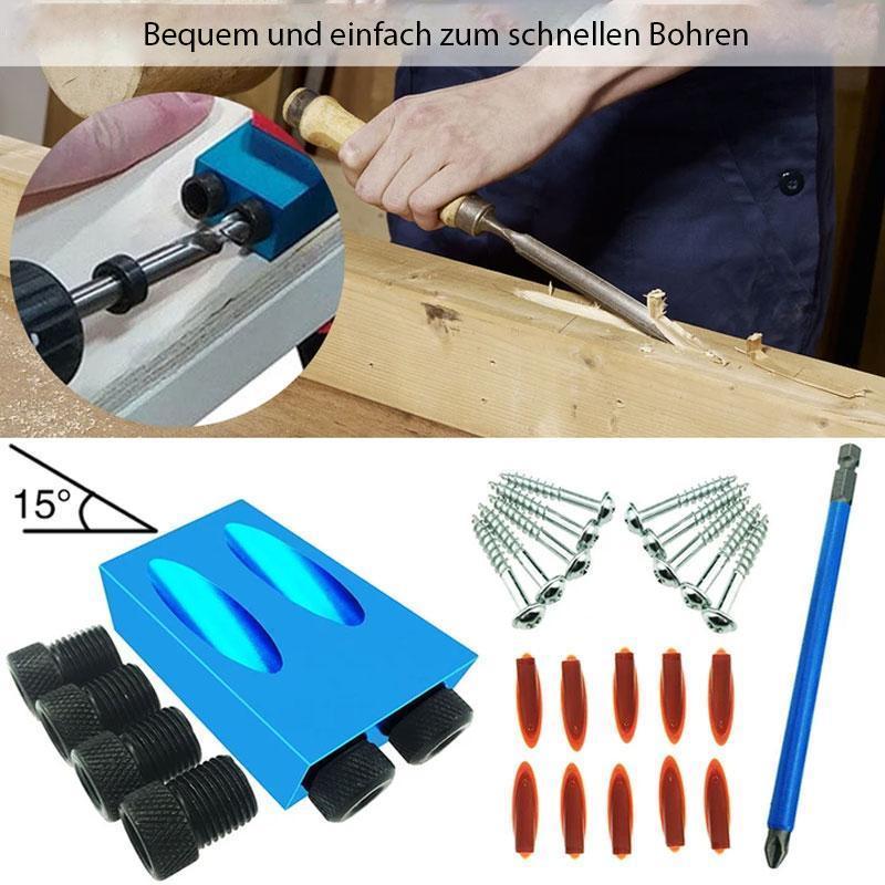 Jig for Perfect 15° Drill Holes for Stronger Wood Joints Every Time