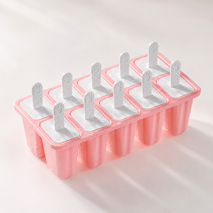 Homemade Frozen Treats Silicone Ice Pop Maker with Sticks