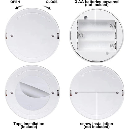 Wireless LED Spotlight Set of 2 with Remote Control – RGB Color Change & Timer, Adjustable for Photos, Cabinets & Walls