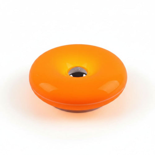 Orange Donut Shaped Lamp for Contemporary Ambient Illumination
