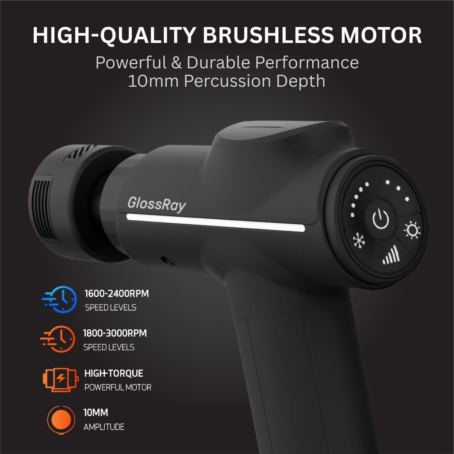 TheraPulse Pro: Portable Massage Gun with Heat & Cool Features