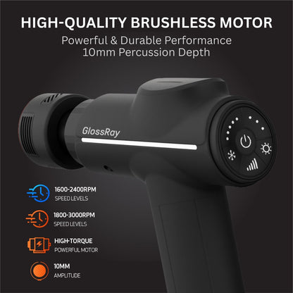 TheraPulse Pro: Portable Massage Gun with Heat & Cool Features