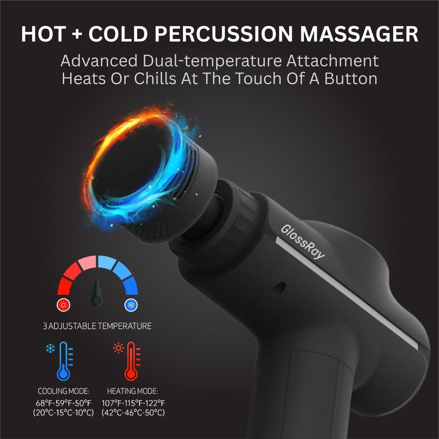 TheraPulse Pro: Portable Massage Gun with Heat & Cool Features