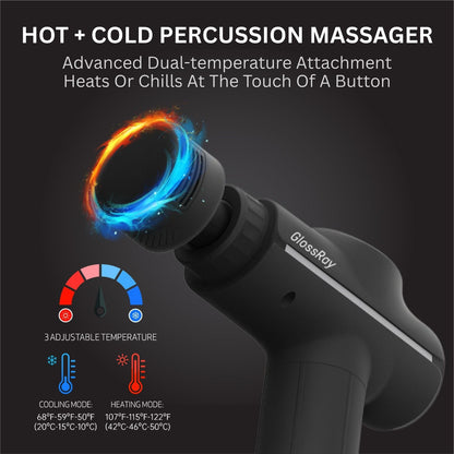TheraPulse Pro: Portable Massage Gun with Heat & Cool Features