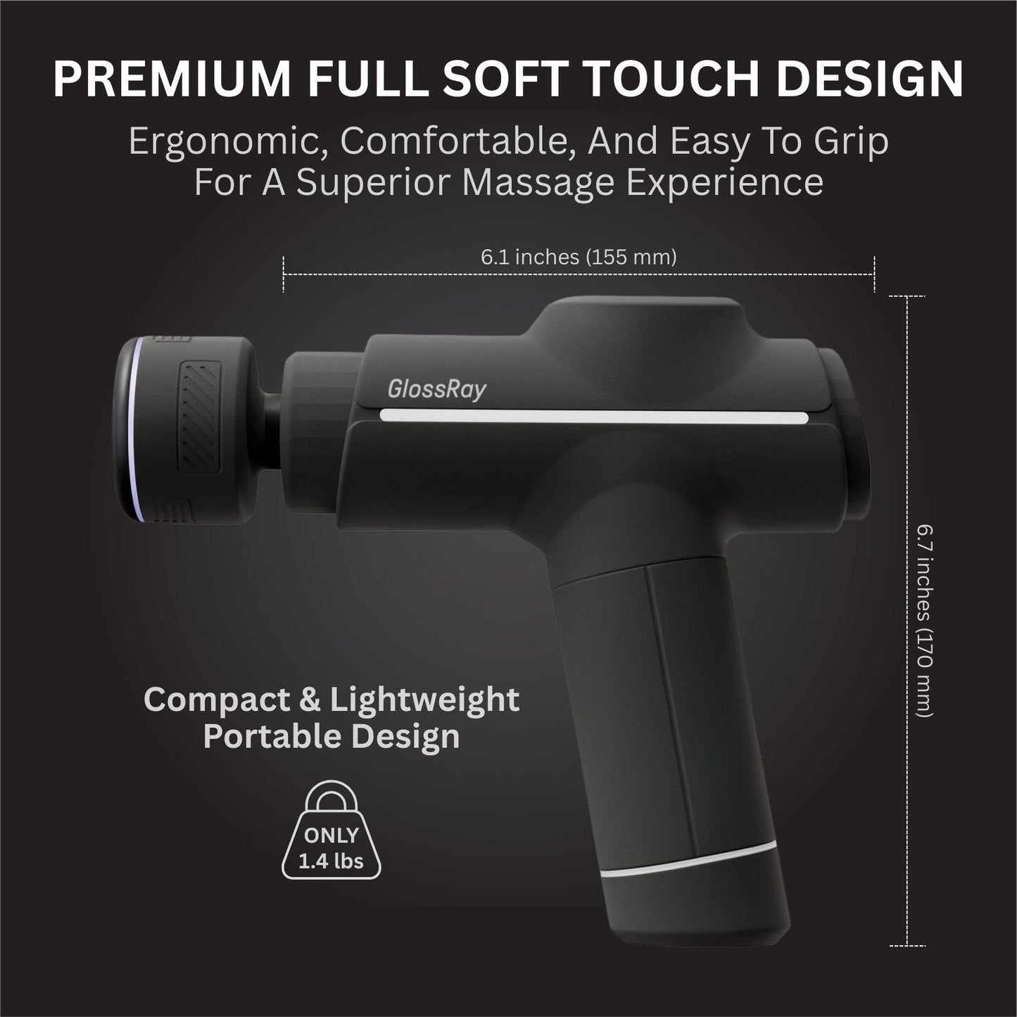 TheraPulse Pro: Portable Massage Gun with Heat & Cool Features