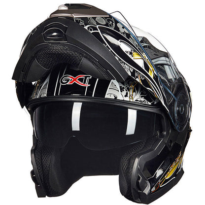 Full-Face Motorcycle Helmet with Aerodynamic Design