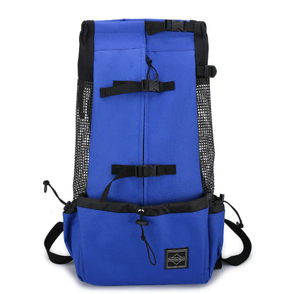 Medium Dog Backpack – Comfortable Carry Bag with Safety Strap & Storage Pockets