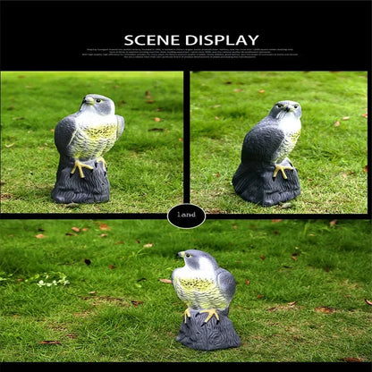 Artificial Eagle Garden Decoy | PE Resin Material | Falcon Replica | Outdoor Ornament