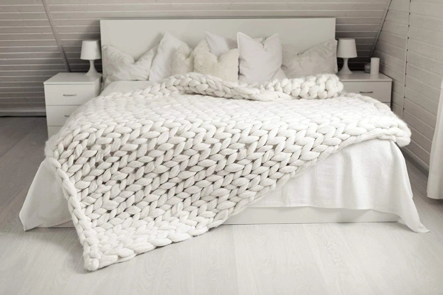 Cozy Thick Knit Throw Blanket