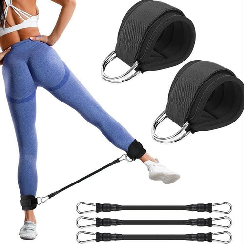 Versatile 5-Pack Ankle Workout Resistance Bands Set
