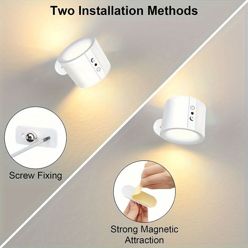 Rechargeable Rotating Wall Lamp
