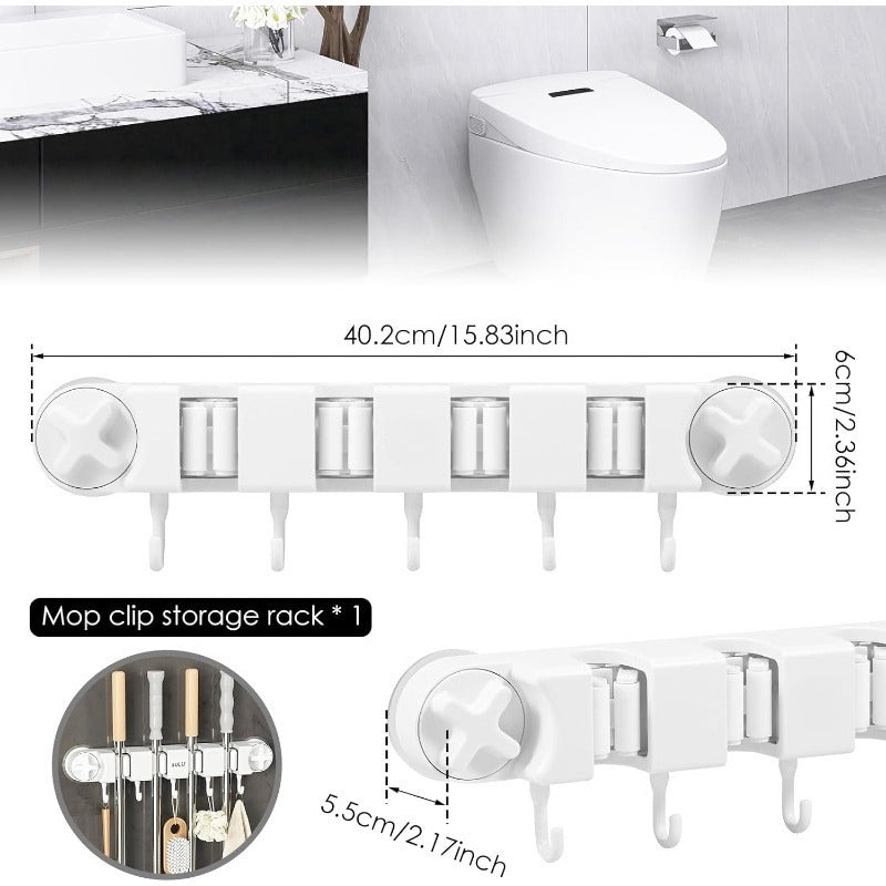 Free Bonus: Easy Mop and Broom Organizer without Drilling