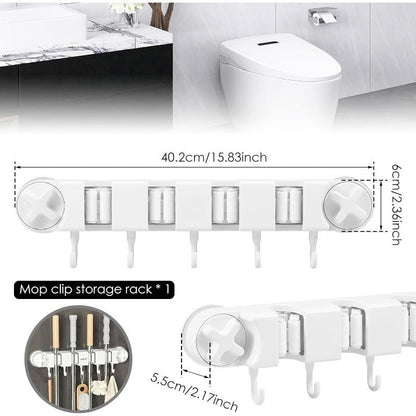 Free Bonus: Easy Mop and Broom Organizer without Drilling