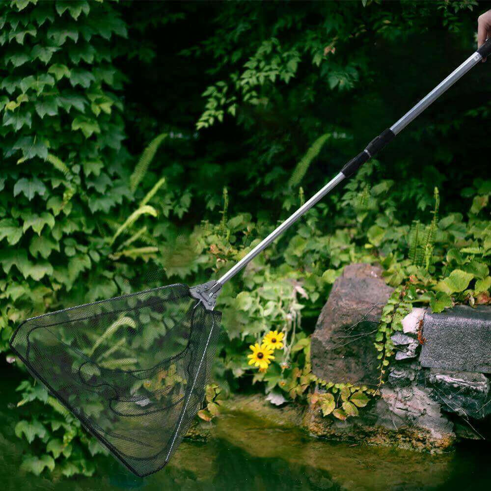 Extendable Fishing Net with Collapsible Handle