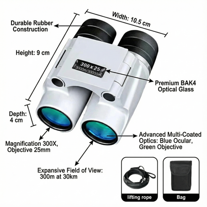 Waterproof High-Definition Binoculars for Distant Viewing