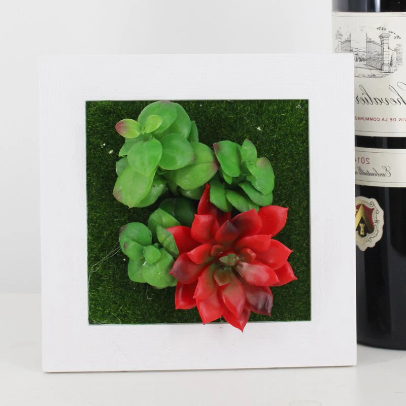 Modern Hanging Frame with 3D Art Plant for Wall Decoration