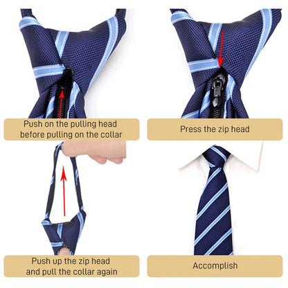 Zipper Neck Tie
