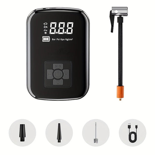 Portable Air Compressor with Digital Display & LED Light