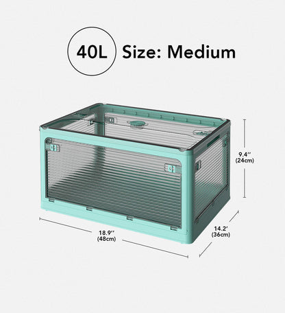 Versatile Collapsible Clear Storage Organizer