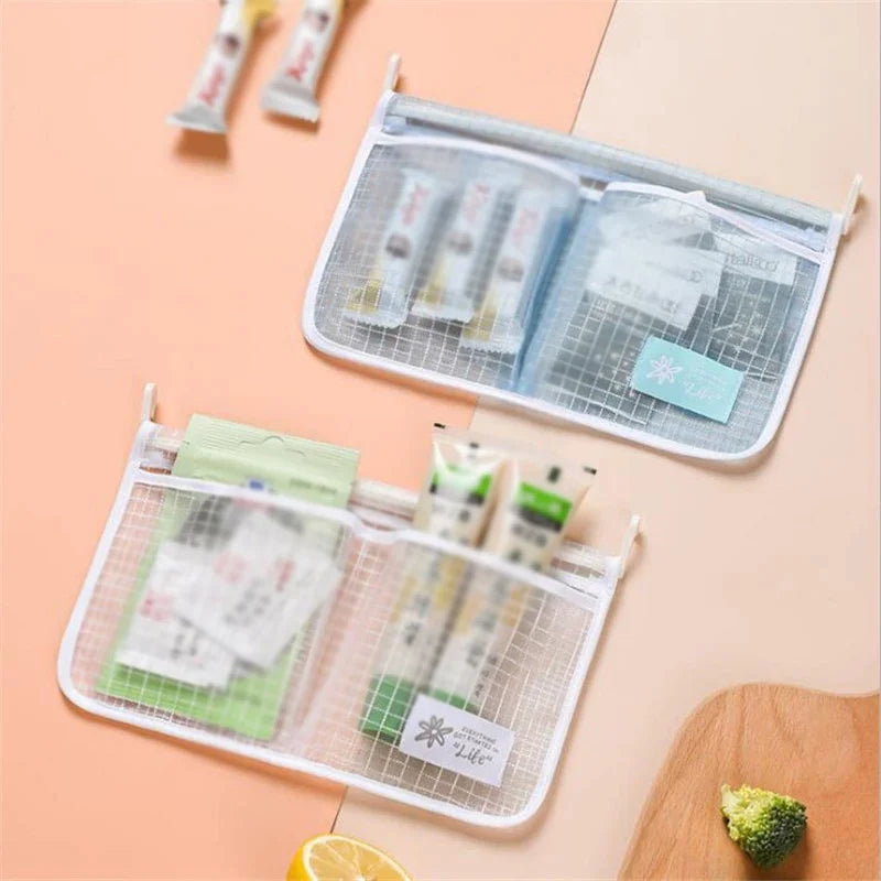 Refrigerator Organizer with Breathable Mesh Material – PP for Door Hanging