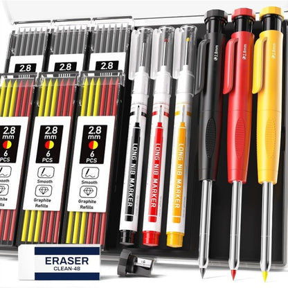 Precision Marker Set with Long Metal Tip for Exact Marking
