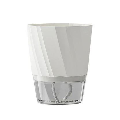 Hydroponic Plant Pot with Double Container and Self-Watering System
